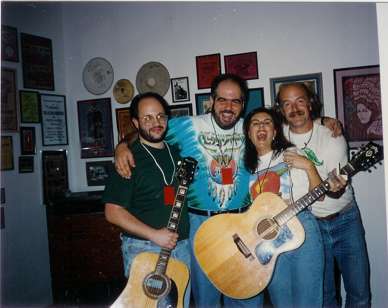Marty, Mike, Terry & Bill Ector jamming at the Big House in 1992.